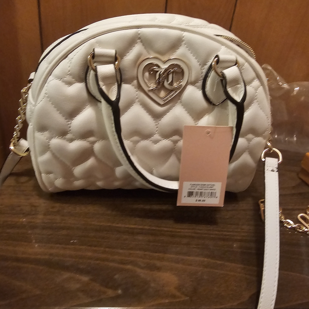 Juicy Couture White Quilted Crossbody Bag